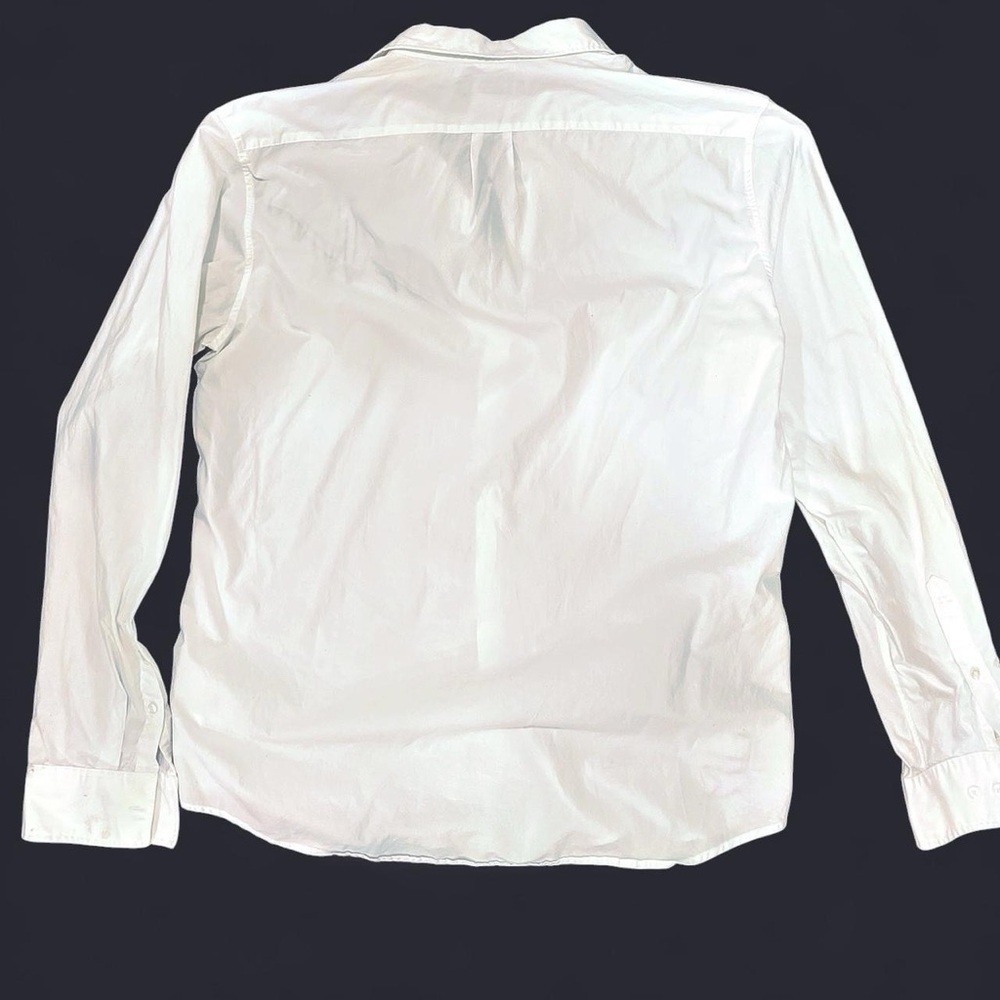 Michael Kors White Leaf Embroidered Shirt (L) - Picture 2 of 4